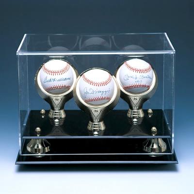 China Customized Modern UV Protected Acrylic Baseball Cube Square Case Luxury Baseball Rack Case for sale