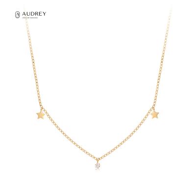 China Audrey Wholesale 14K Gold Necklace Jewelry Environmental Friendly Fine for sale