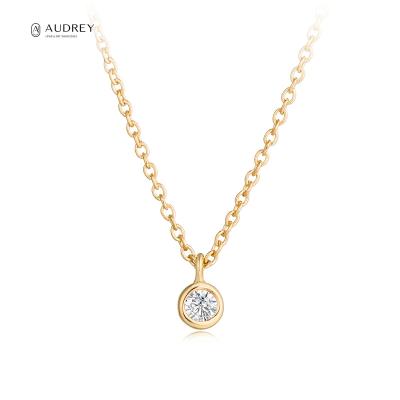 China Audrey Wholesale 14K Gold Fine Necklaces Environmentally Friendly Jewelry Fine Necklace for sale