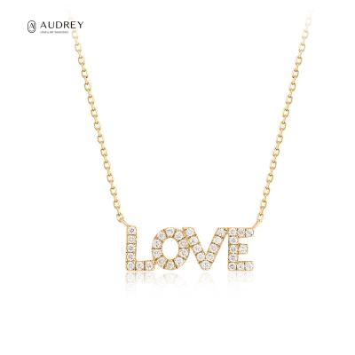 China Minimalist Audrey 14karat Necklace Ladies Gold Jewelry CLASSIC Chain Necklace 14k Solid Gold Necklace for sale