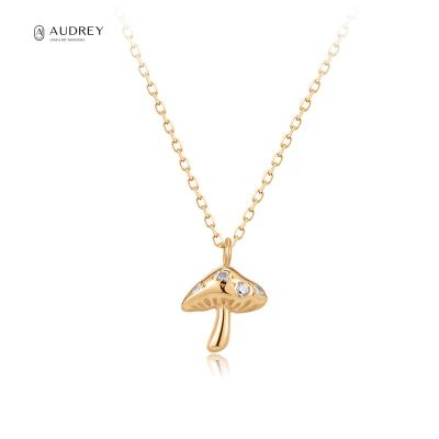 China Custom Audrey 14k Necklace 14k Real Gold Necklace 14k Real Gold Necklace Wholesale Personalized Solid Necklace for sale