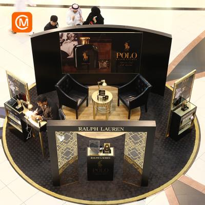 China Luxury High End Luxury Store Perfume Display Showcase Wooden Cabinet for sale