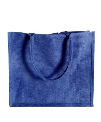 China Handled Jute Tote Shopping Bags Laminated Interior Jute Bag for sale