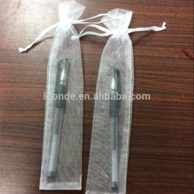 China Recyclable Drawstring Organza Bag For Packing Pen for sale