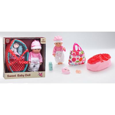 China 12 inch baby DIY TOY - doll set with Carry Bag and doll accessories for sale