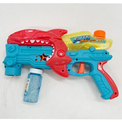 China Plastic Dinosaur Action Water Gun, Bubble Blower, 13h 2-in-1 Water Gun and Bubble Shooter for sale