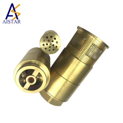 China General suction valve and distributor check valve 1.2 inch brass suction valve for sale