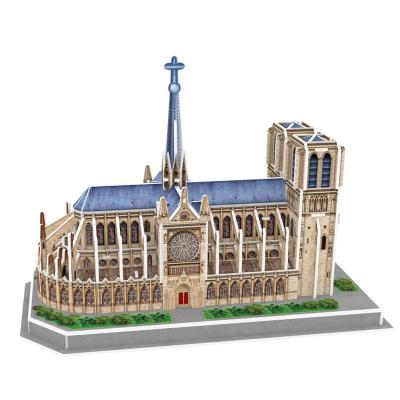 China 100% Eco-friendly 3d Puzzle Notre-Dame de Paris Jigsaw Puzzle Model Ships Educational Children's Toy Puzzles Customized DIY Toys for sale