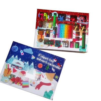 China Fuuny Christmas Advent Calendar 2021, 24 Days Countdown Calendars Stir Toys Set For Kids for sale