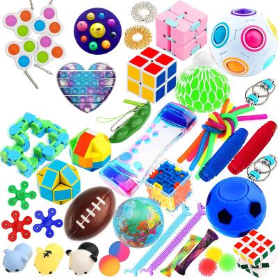 China Fuuny a set of 30 pieces of decompression toys push the bubble to relieve stress and worry and autism special needs study for sale