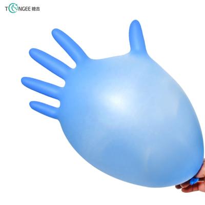 China New Product Disposable Blue Synthetic Nitrile Gloves Manufacturer Eco - Friendly for sale