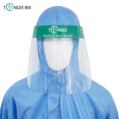 China Medical Supplies Full Protective Mask,PET Anti-Fog Plastic Sun Shade Tongee Full Cover Device Protective Mask For Adjustable for sale