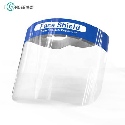 China Tongee China Factory Price PET Cheap Light Blue Protective Face Shield Hot Selling Full Face for sale