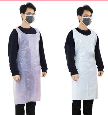 China Waterproof Disposable Medical Isolation Apron PE Isolation Gown for sale