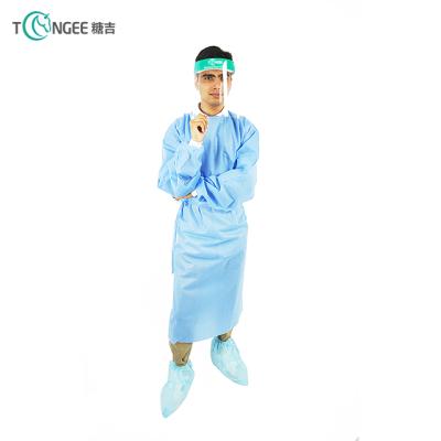 China Manufacturer Wholesale Blue Disposable Medical Isolation Gown Protective Clothing Apron For Sale for sale