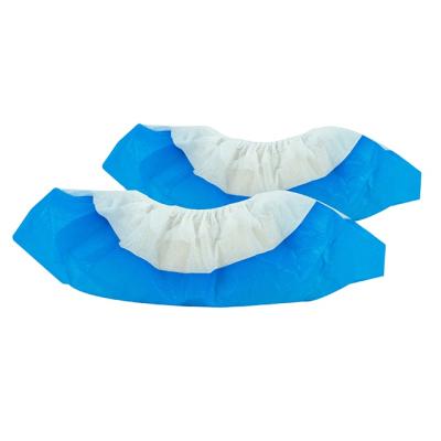 China Blue Non-Slip Personal Care Tangee New Trends PP/PP+PE Non-woven Fabric Disposable Shoe Cover for sale