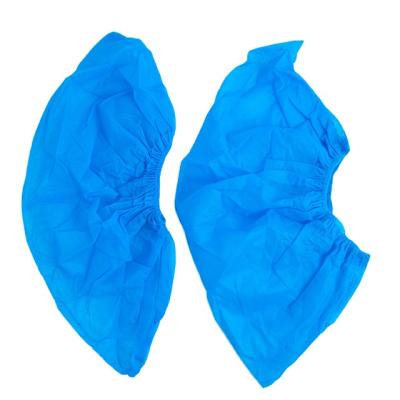 China PP/PP+PE Nonwoven Fabric Disposable Blue Shoe Cover Non-slip Shoes Cover for sale