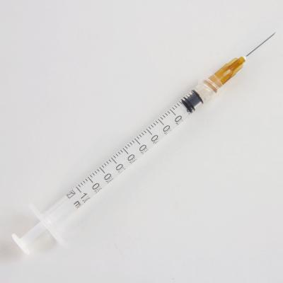 China Hot Sale Eco - Friendly Syringe Disposable Syringes 1ml Luer Lock With Needles for sale