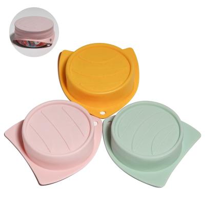 China Single Pet Food Box Covers Universal Silicone Can Lids One Size Fits Standard 3 Size Dog and Cat Food Box Tops BPA Free Food Grade for sale