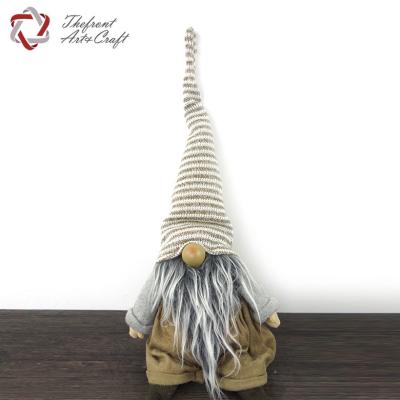 China Christmas Decoration Factory Wholesale Northlight Beards Gray Gnomes Plush Christmas Toys for sale