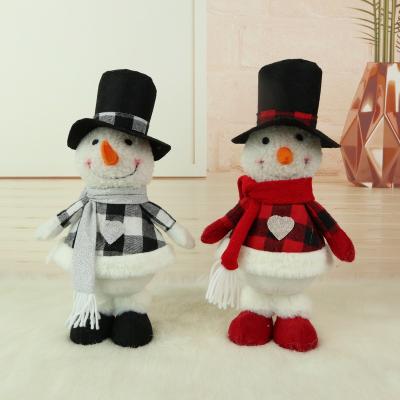 China Wholesale Christamas Decoration 2021 Fabric Snowman Ornament Gnome Christmas Decoration Navidad Doll For Home for sale