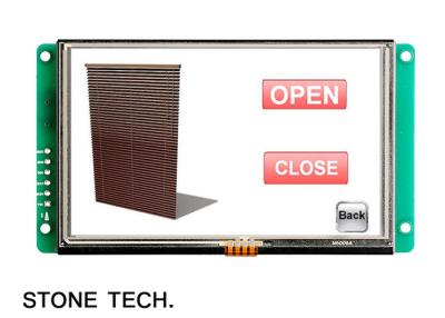 China UART interface 5 TFT LCD Module / touch screen panel 65K color for sale