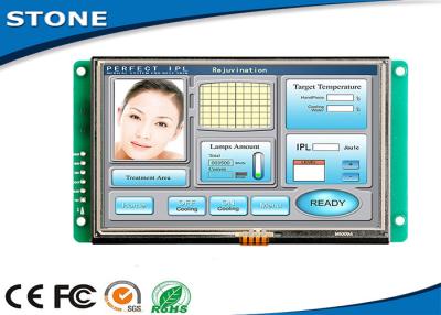 Cina Modulo su ordinazione di TFT LCD del touch screen di HMI a 5 pollici con il Cd/m2 di alta luminosità 300 in vendita