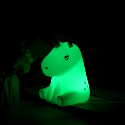 China Mediterranean Portable Soft Cartoon Kids Toddler Animal Nursery Lamp With Remote Control Owl Color Changing Silicone Night Light for sale