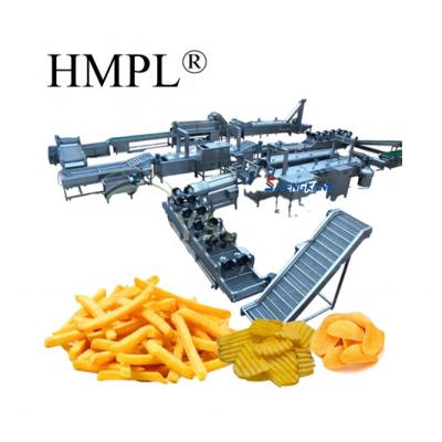 China Semi Automatic Processing Plant Vegetable Potato Chips Making Machine Factory French Fries Machinery Production Line for sale