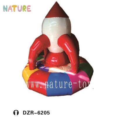 China 2019 New Design 0.45-0.55mm PVC Tarpaulin Material Rocket Toys Inflatable Pool Toys Water Theme Park Float for sale