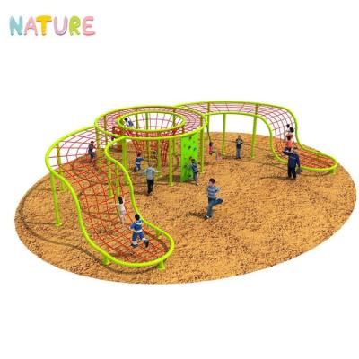 China Top Grade Eco-Friendly Ropes Chase Names Outdoor Climbing Playground Equipment Exercise Kids Playground Climbing Frames for sale