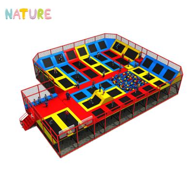 China Plastic Amusement Indoor Commercial Playground Trampoline Factory Price Playground Trampoline for sale