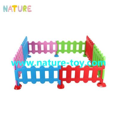 China Easily Assembled Colorful Kindergarten Safety Kindergarten Plastic Fence For Children for sale