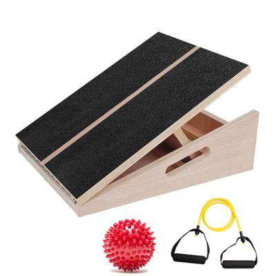 China High Quality Professional Wooden Oblique Board Calf Peg Stretcher With Spike Ball Stretch Resistance Tube for sale