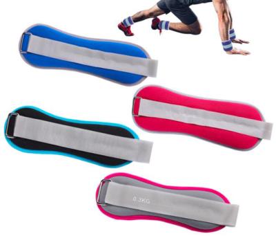 China Custom Adjustable 0.5/1/2/2.5 Kg Weight Lifting Leg Ankle Wrist Gym High Quality Exercise Wraps Weight Band Set for sale