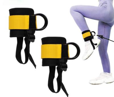 China Adjustable Elasticity Breathable High Quality Adjustable Ankle Straps Gym With Foot Strap Cable Machine for sale