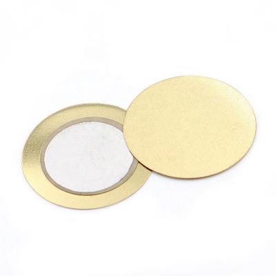 China Diameter 20MM Electric Ceramic Disc Brass Alarm Sounding Appliances Piezoelectric Ceramic Plate Sound Buzzer Acoustic Components for sale