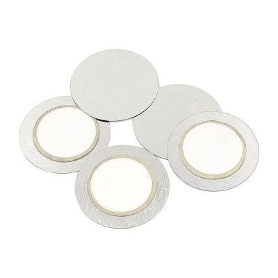 China Diameter 20MM Piezo Ceramic Iron Disc Material Alarm Electrical Appliances Sound Plate Piezo Ceramic Buzzer Acoustic Components for sale