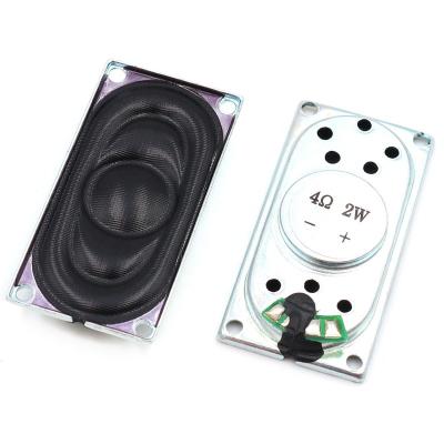 China Visual Call 2040 4ohm 4R 2W Iron Shell Cavity Speaker 20*40MM Metal Frame Rectangle Indoor Magnetic Speaker For Notebook ONTIME Delivery for sale