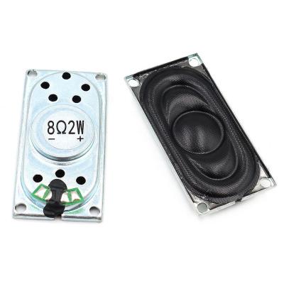 China Visual Call 2040 8ohm 8R 2W Iron Shell Cavity Speaker 20*40MM Metal Frame Rectangle Indoor Magnetic Speaker For Notebook ONTIME Delivery for sale