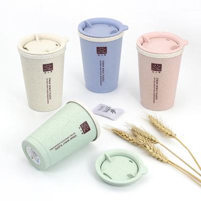 China New Style Sustainable Wheat Straw Fiber Bamboo Fiber Coffee Eco-Friendly Non-Toxic Mug for sale