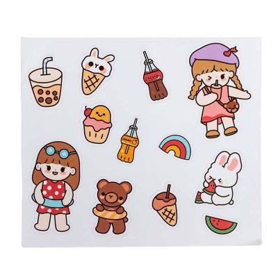 China Waterproof+Eco-friendly Cute Girl Hand Sticker DIY Sticker Hand Account Sealing Mobile Phone Shell Cup Decoration Student Diary Bottle Sticker for sale