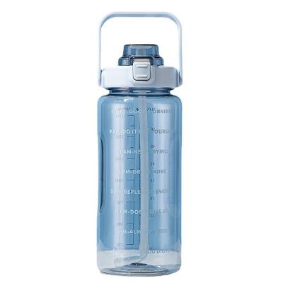 China Wholesale 2L Sports Sustainable Motivational Water Bottle With Time Marker Large BPA Free Jug With Handle Amazon Success for sale