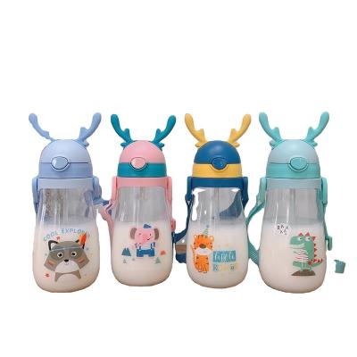 China Wholesale New Design Portable Cute Unique Kids Plastic Water Bottles for sale