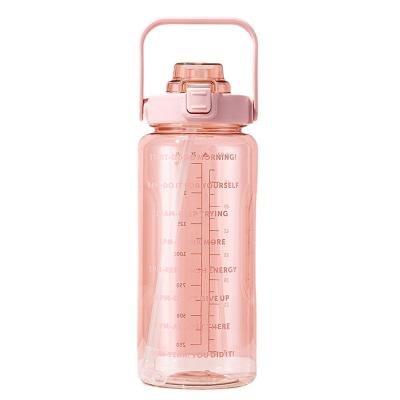 China Wholesale 2L Sports Sustainable Motivational Water Bottle With Time Marker Large BPA Free Jug With Handle Amazon Success for sale