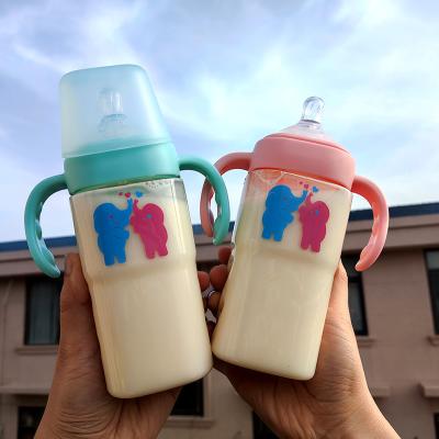 China BPA Free Baby Feeding Bottles Manufacturer High Quality Borosilicate PPSU Food Grade Baby Breast Milk Bottle Customized CARTOON for sale