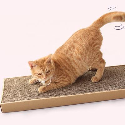 China Environmentally Friendly Corrugated Paper Cat Scratcher Cardboard Gluing Dark Khaki Color Viable Strength for sale