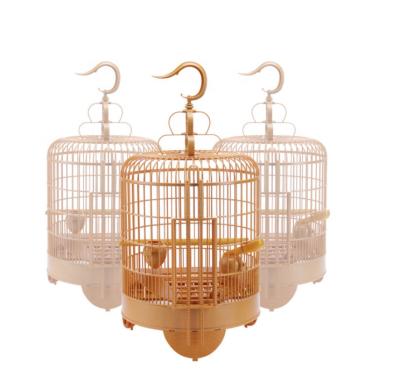 China Viable Classic Large Round Parakeet Parrot Canary Yellow Bird Cages for sale