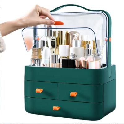 China Viable Hot Selling Cosmetic Storage Box Waterproof Dustproof Drawer Makeup Organizer Cosmetic Storage Box for sale