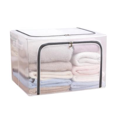 China Waterproof Nylon Organizer Bag With Viable Hot Sale Cloth Storage Handle And Clear Window for sale